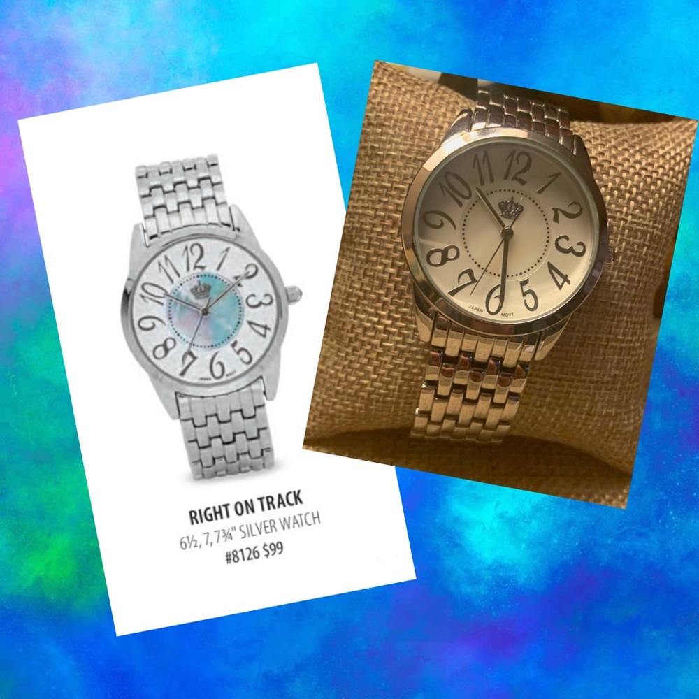 Premier Designs Silver Right on Track Watch